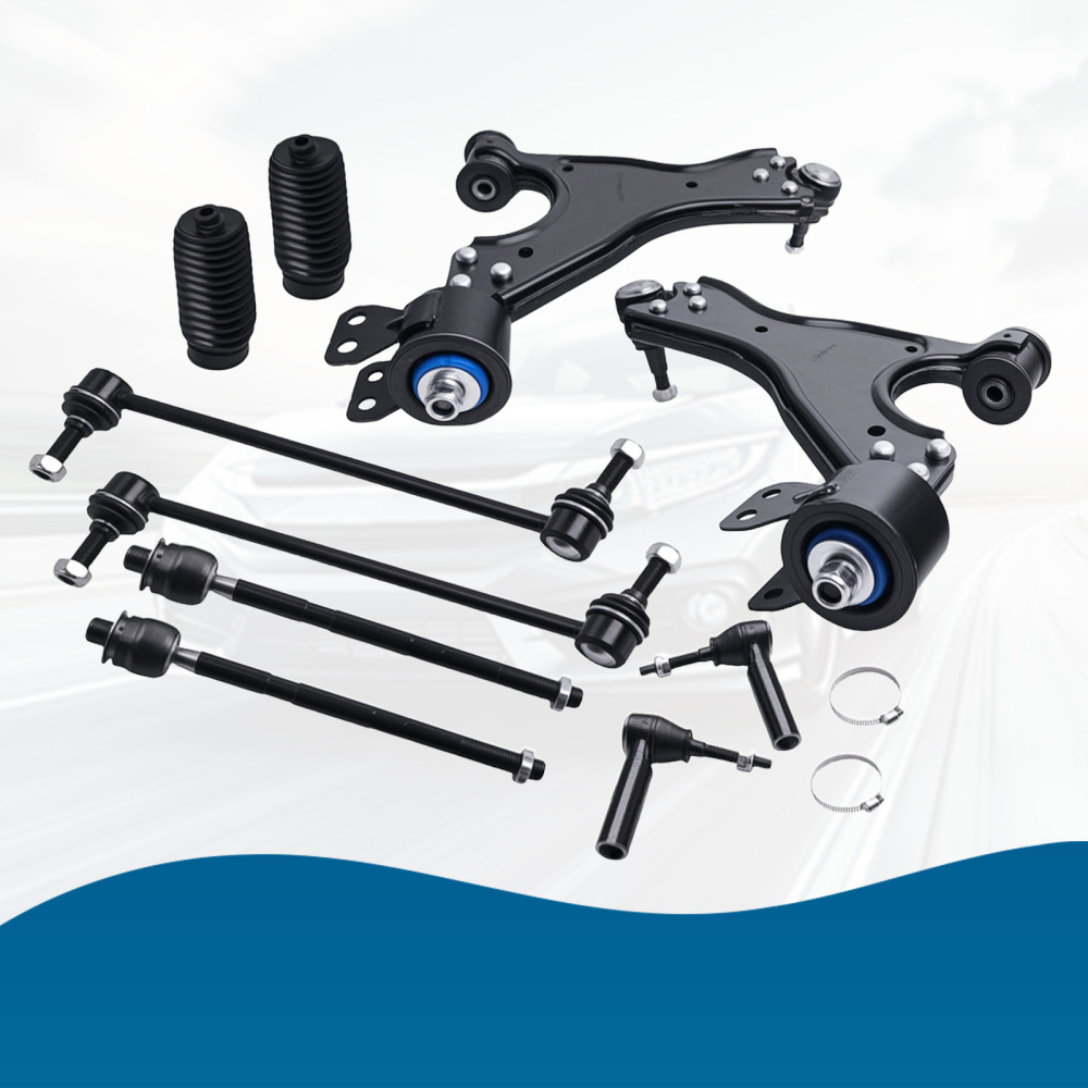 12pcs Front Suspension Kit Control Arms Ball Joints Tie Rod Ends for 07-15 compatible for GMC