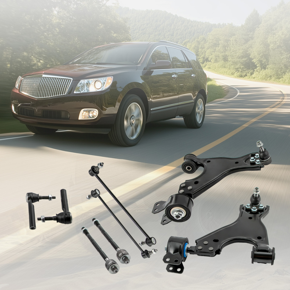 8x Front Lower Control Arms w/Ball Joints LHRH compatible for Buick Enclave 3.6L 08 - 15