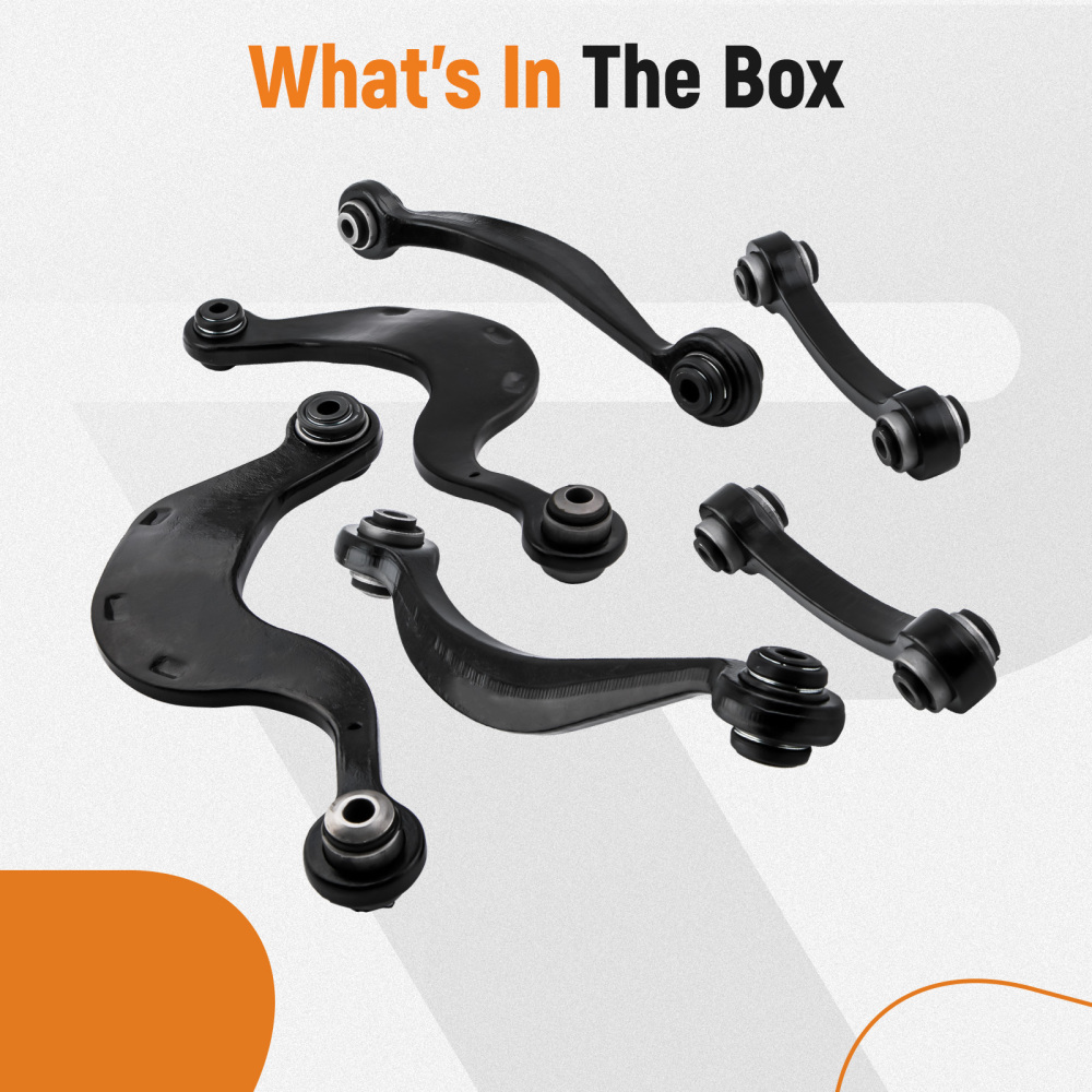 Front LowerRear Upper Control Arms compatible for GMC Acadia Traverse compatible for Enclave Outlook