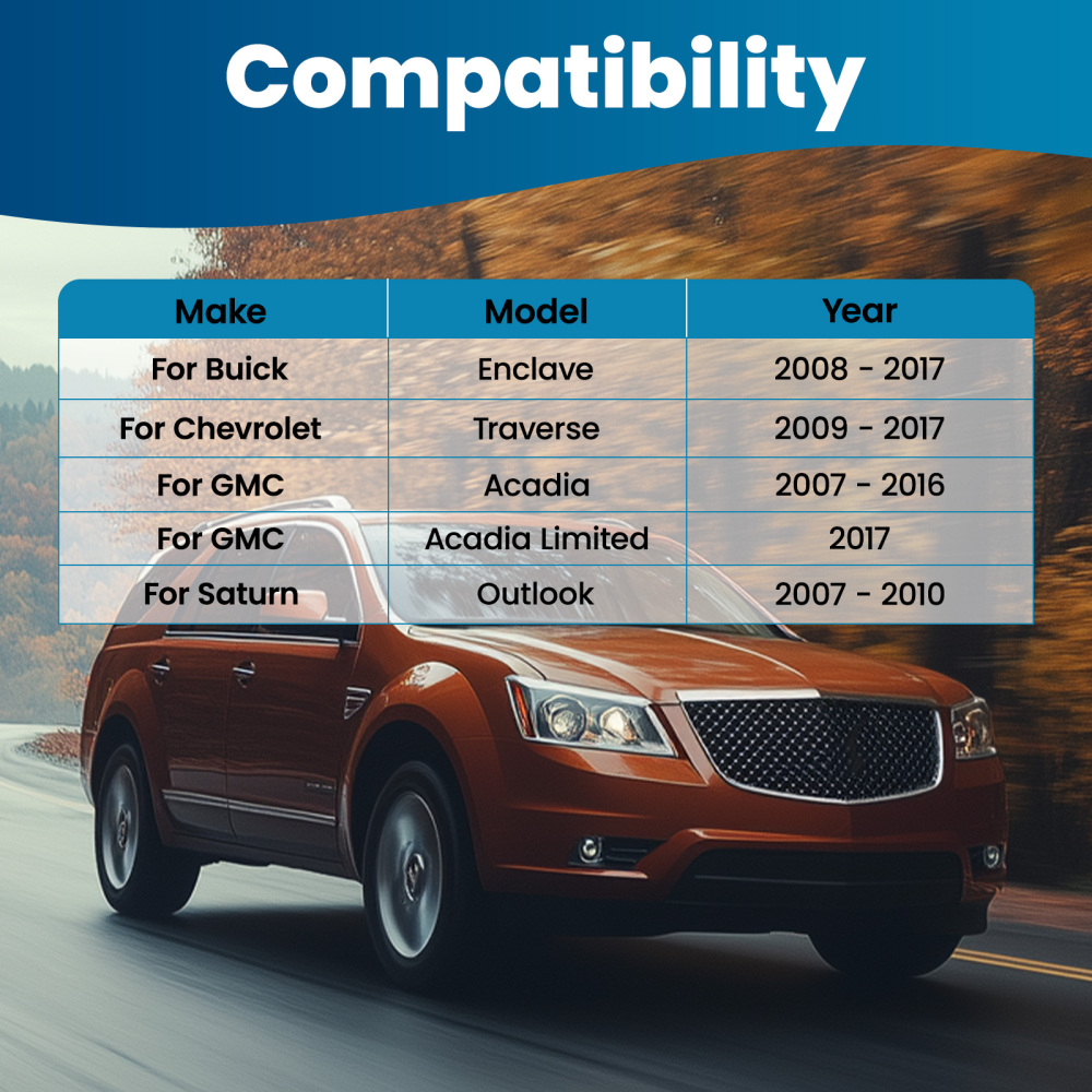 Front LowerRear Upper Control Arms compatible for GMC Acadia Traverse compatible for Enclave Outlook