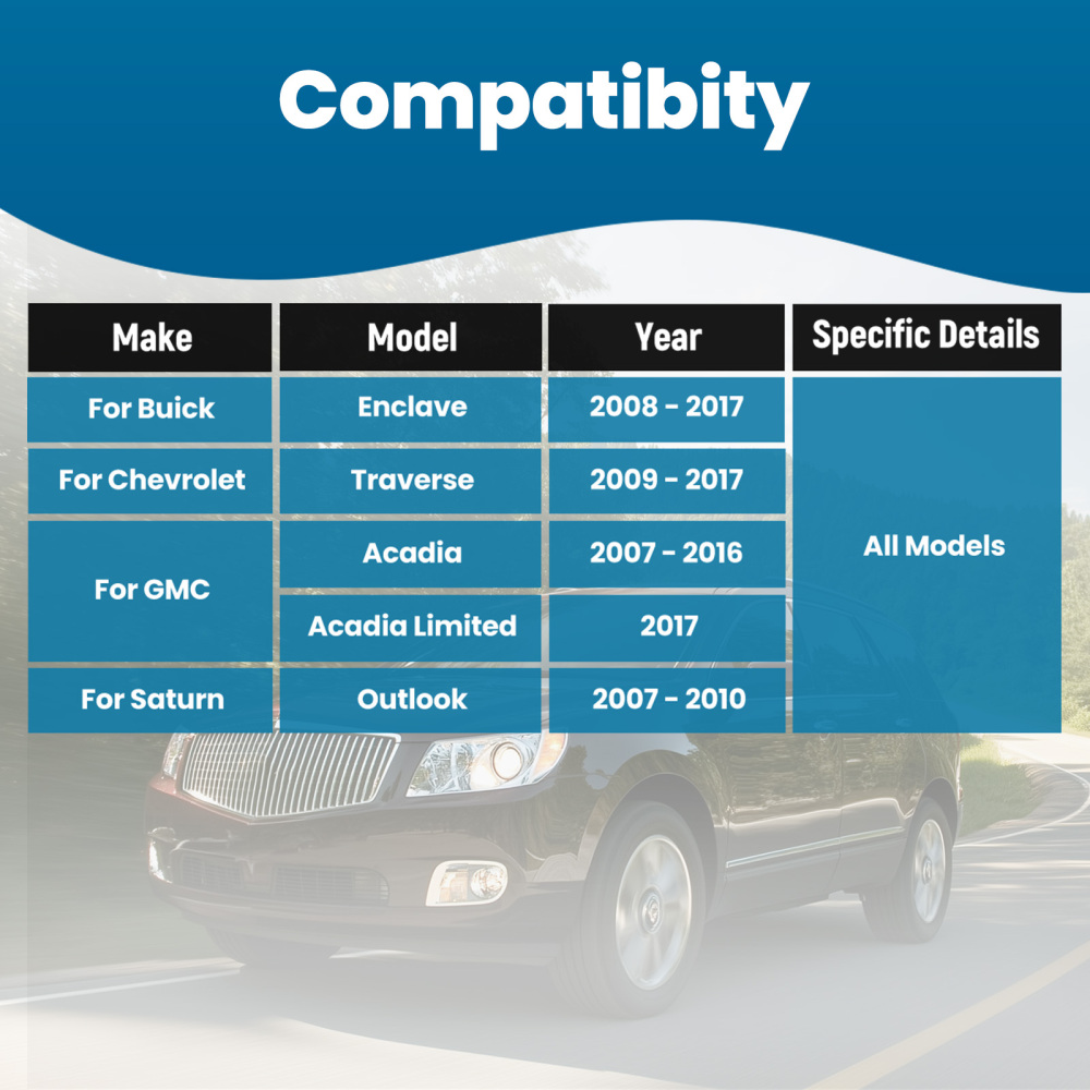 Front LowerRear Upper Control Arms compatible for GMC Acadia Traverse compatible for Enclave Outlook