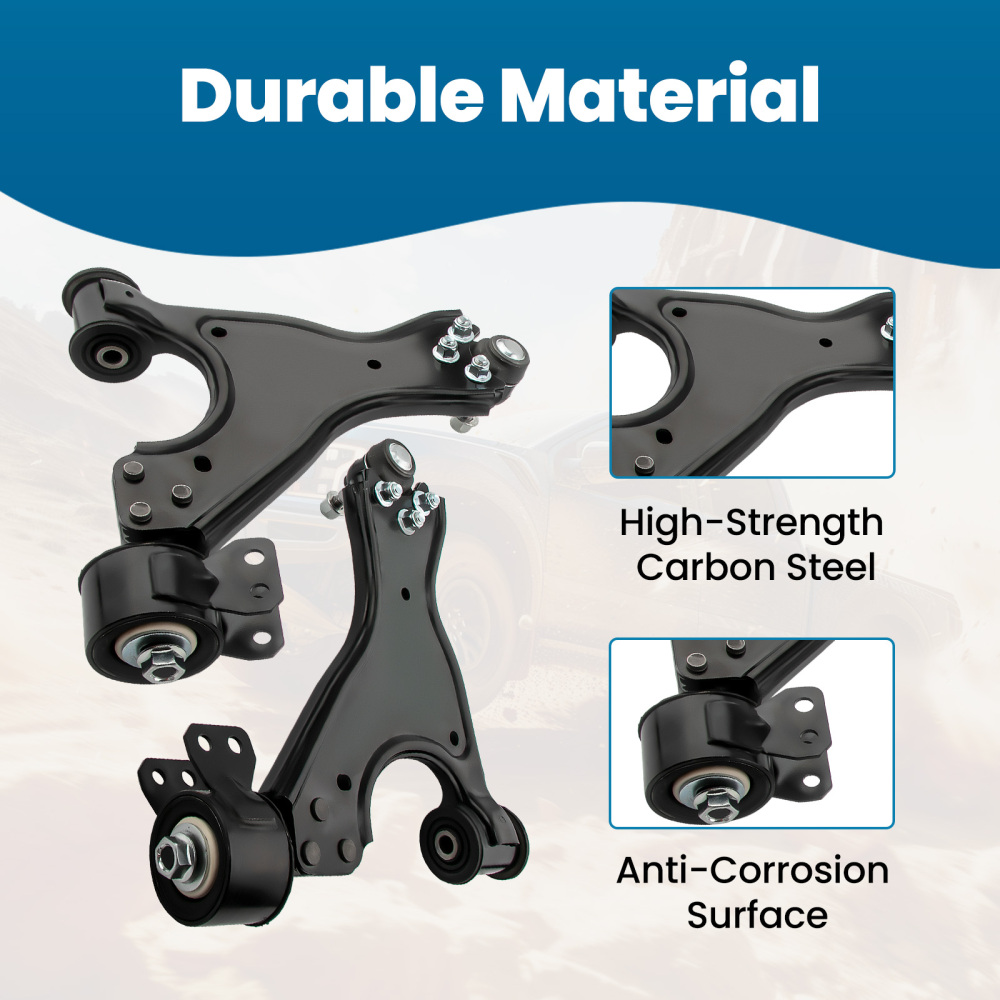 Front LowerRear Upper Control Arms compatible for GMC Acadia Traverse compatible for Enclave Outlook