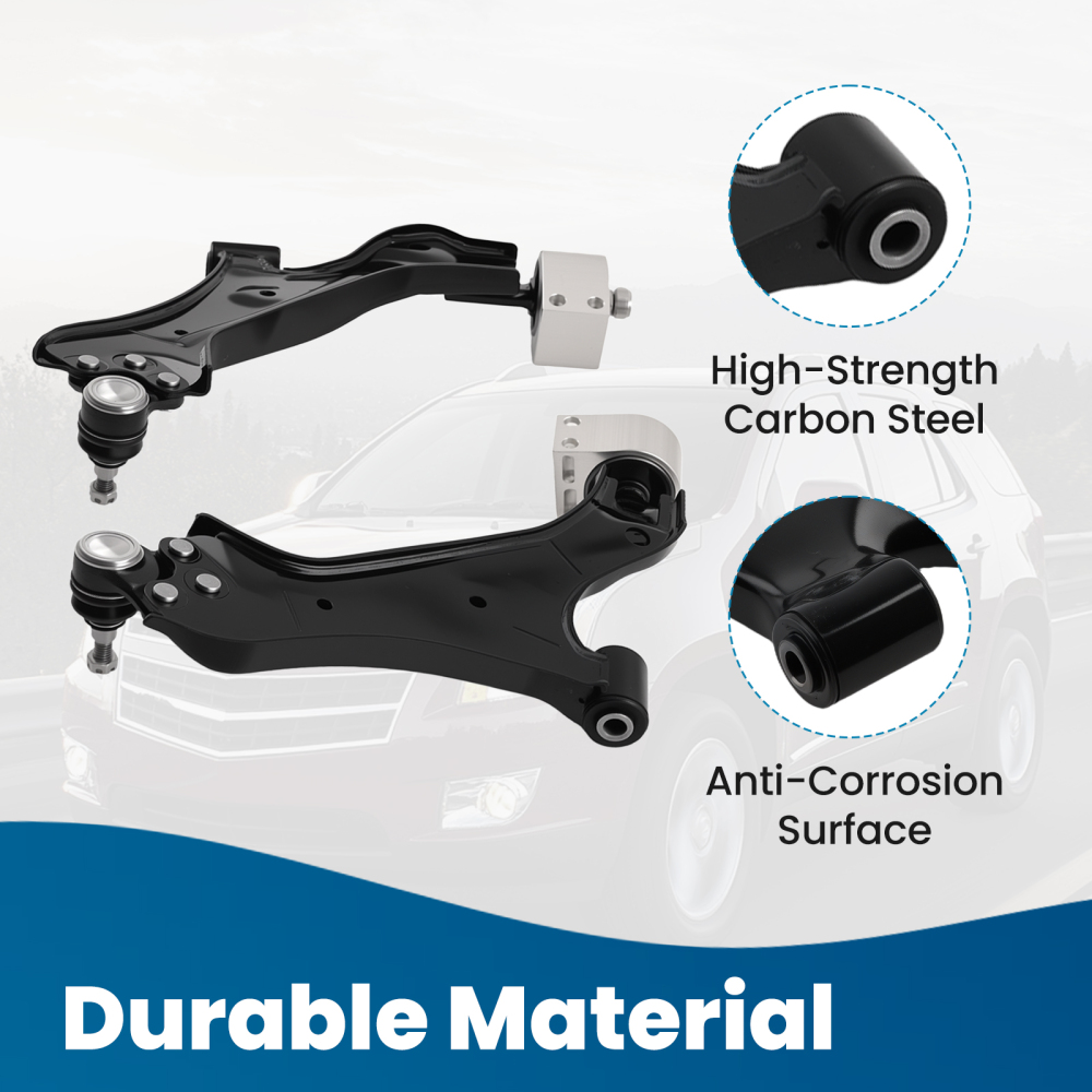 12x Front Lower Control Arms Sway Bar Tie Rods compatible for Chevy Equinox 2010 2011-2017