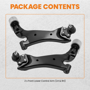 Front Left and Right Lower Control Arm compatible for Chevrolet Equinox compatible for FWD 2015-2017 524-158