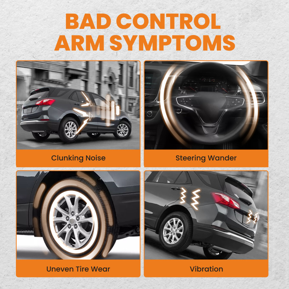 Front Left and Right Lower Control Arm compatible for Chevrolet Equinox compatible for FWD 2015-2017 524-158