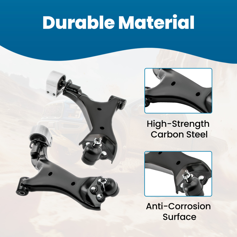 4 PCS Kit LR Lower Control Arm compatible for Chevrolet Equinox compatible for FWD 15-17 524-158
