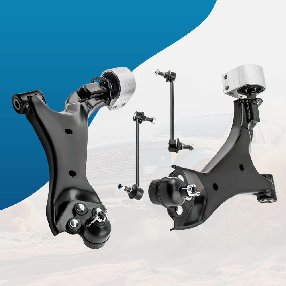 4 PCS Kit LR Lower Control Arm compatible for Chevrolet Equinox compatible for FWD 15-17 524-158