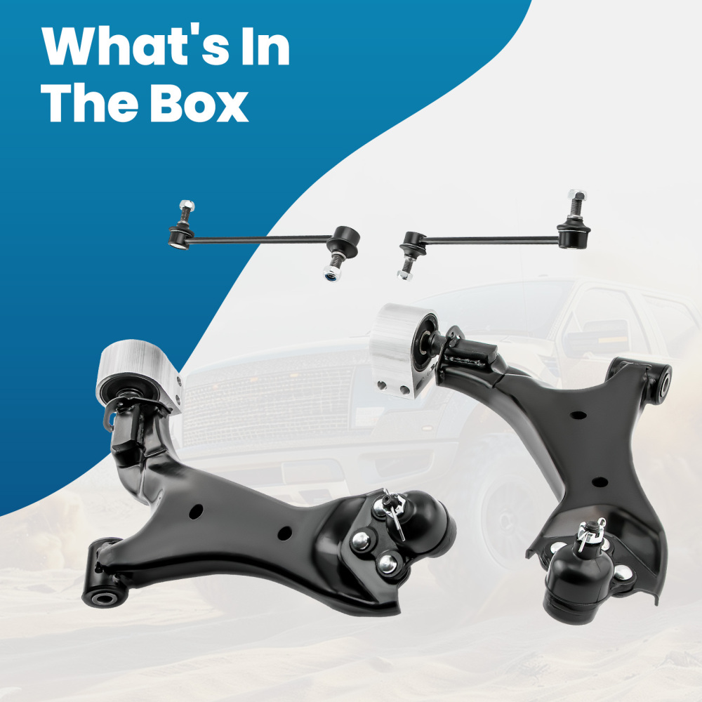 4 PCS Kit LR Lower Control Arm compatible for Chevrolet Equinox compatible for FWD 15-17 524-158