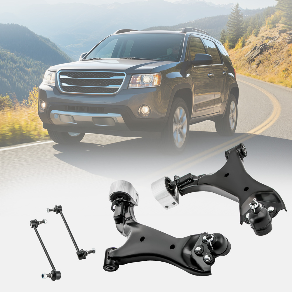 4 PCS Kit LR Lower Control Arm compatible for Chevrolet Equinox compatible for FWD 15-17 524-158