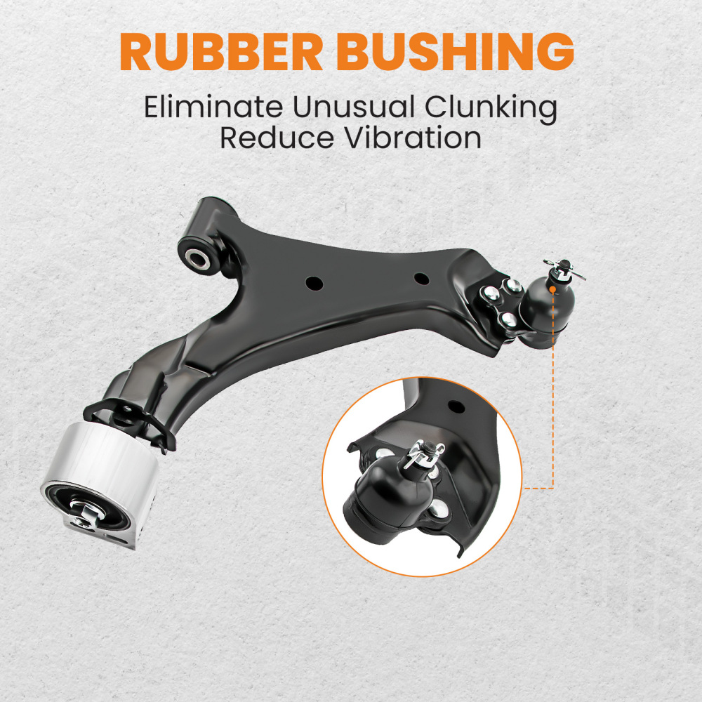 6Pcs Front Lower Control Arms LH RH for 2010-2015 2016 compatible for Chevrolet Equinox LTZ AWD