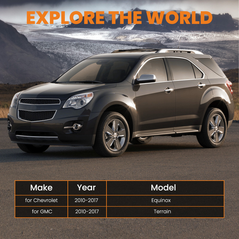 6 PCS Kit LR Lower Control Arm compatible for Chevrolet Equinox compatible for FWD 15-17 524-158