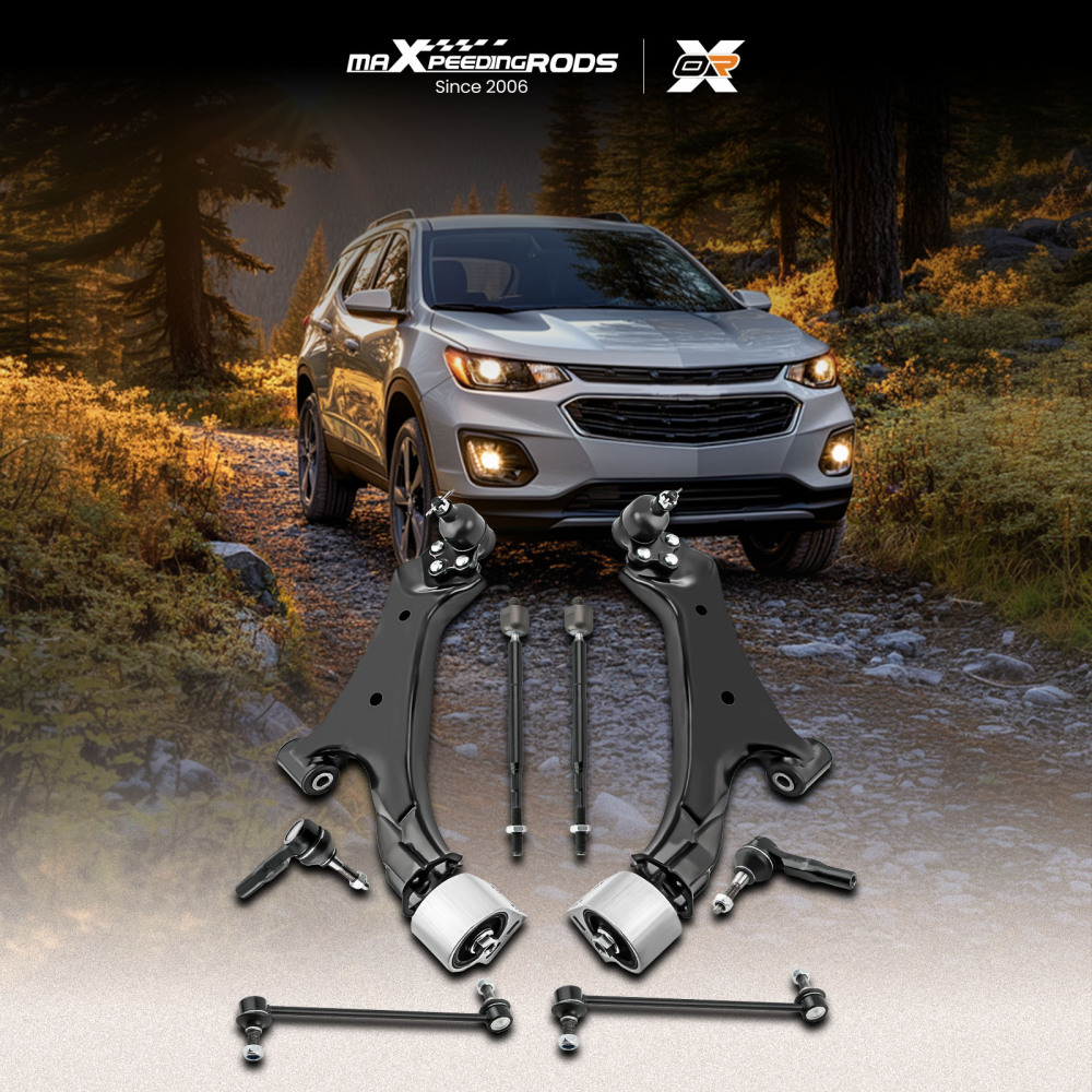 8pcs Suspension Kit Lower Control Arms w/Ball Joints compatible for Chevrolet Equinox 10-17