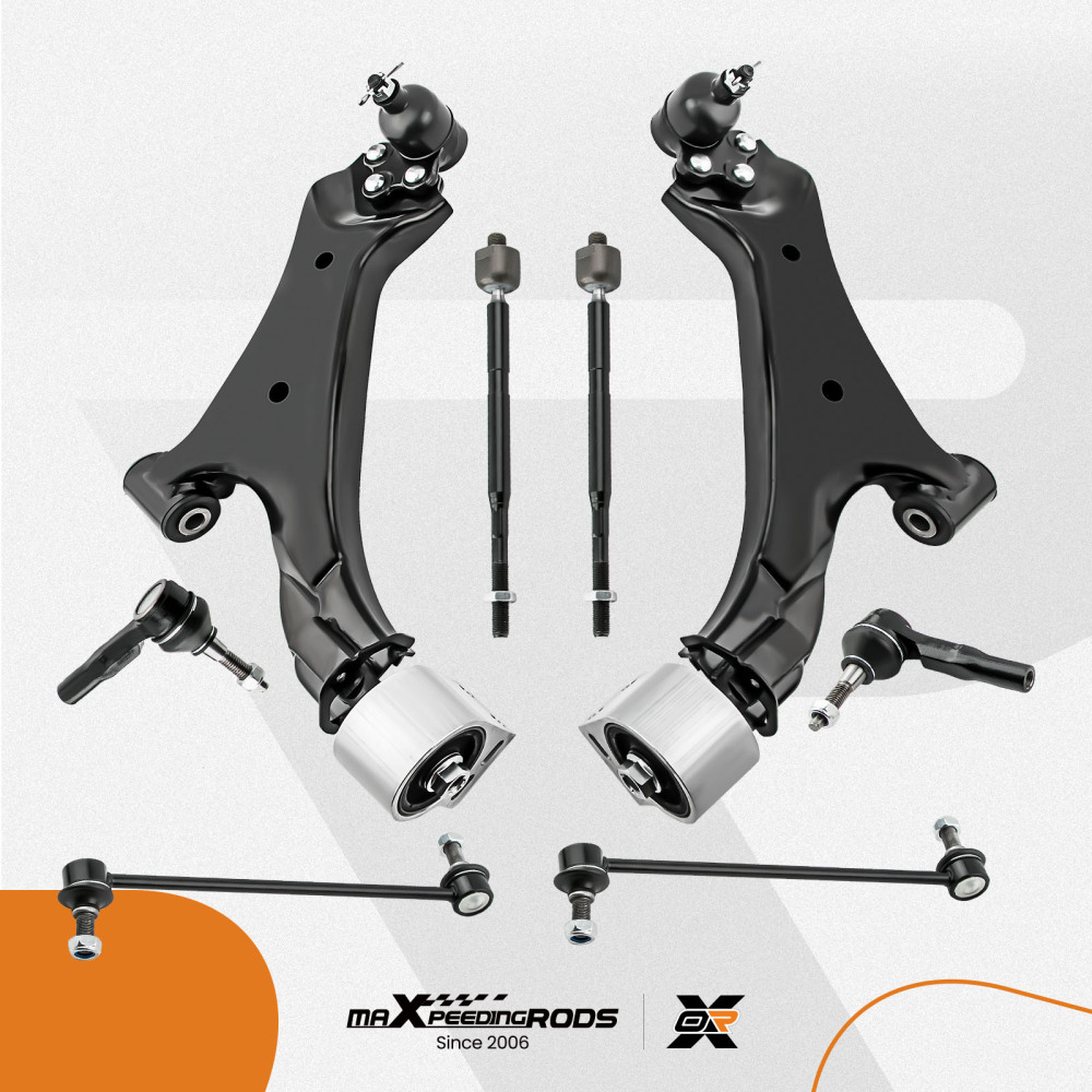 8pcs Suspension Kit Lower Control Arms w/Ball Joints compatible for Chevrolet Equinox 10-17