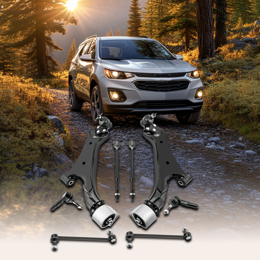 8pcs Suspension Kit Lower Control Arms w/Ball Joints compatible for Chevrolet Equinox 10-17
