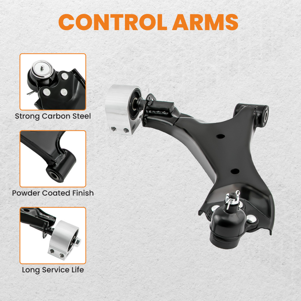 8pcs Suspension Kit Lower Control Arms w/Ball Joints compatible for Chevrolet Equinox 10-17