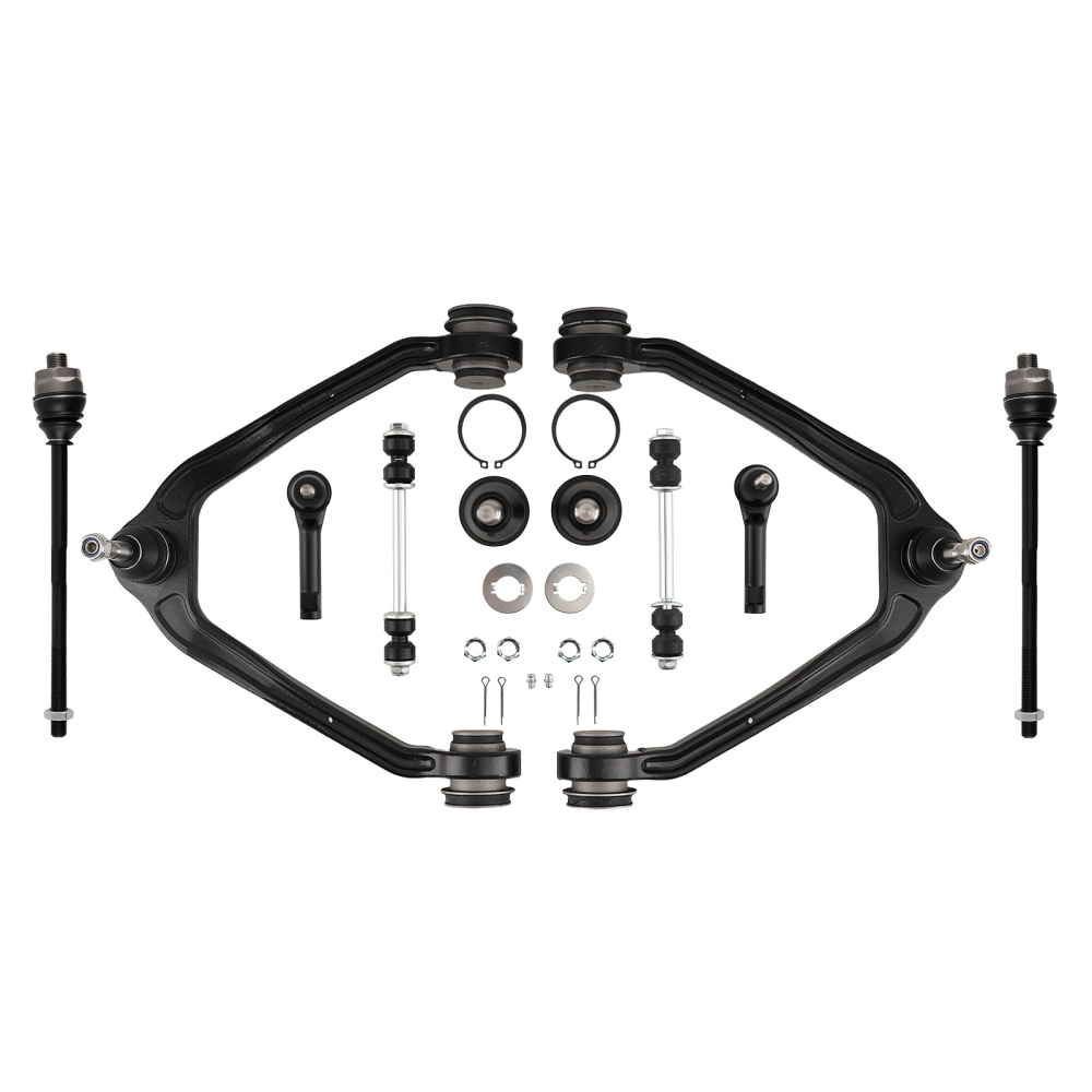 10x Front Upper Control Arms Tie Rods For 1999-06 compatible for Silverado Sierra 1500 4WD/AWD