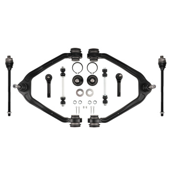 10x Front Upper Control Arms Tie Rods For 1999-06 compatible for Silverado Sierra 1500 4WD/AWD