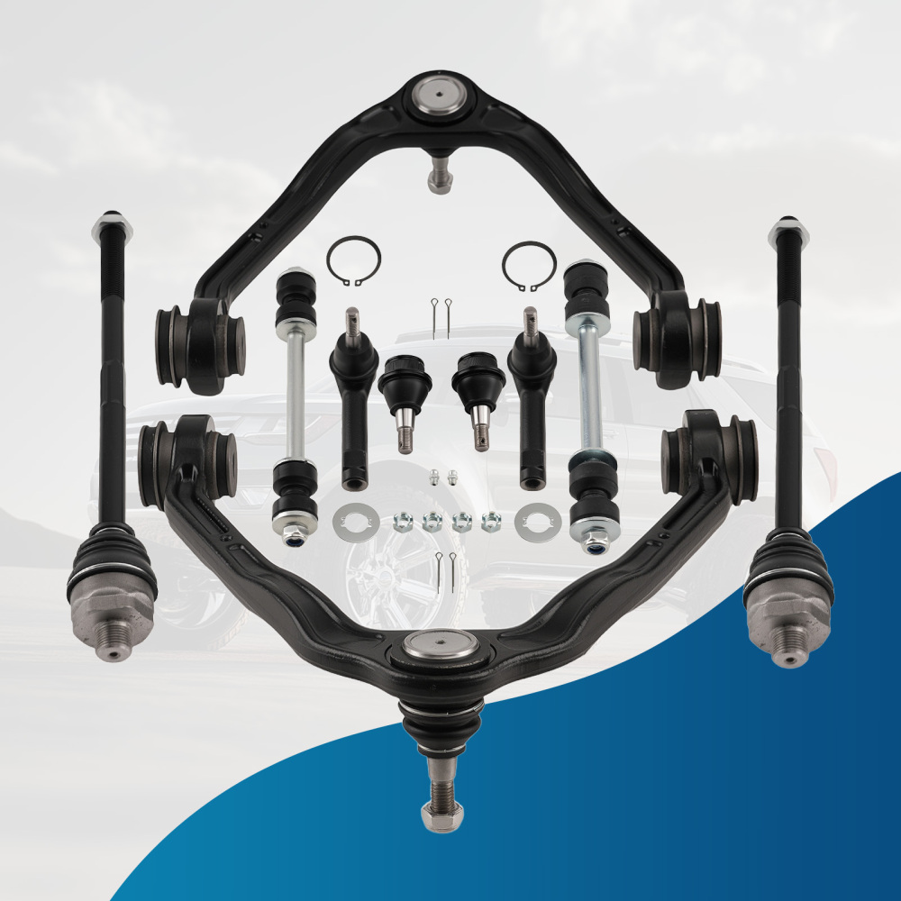 10x Front Upper Control Arms Tie Rods For 1999-06 compatible for Silverado Sierra 1500 4WD/AWD