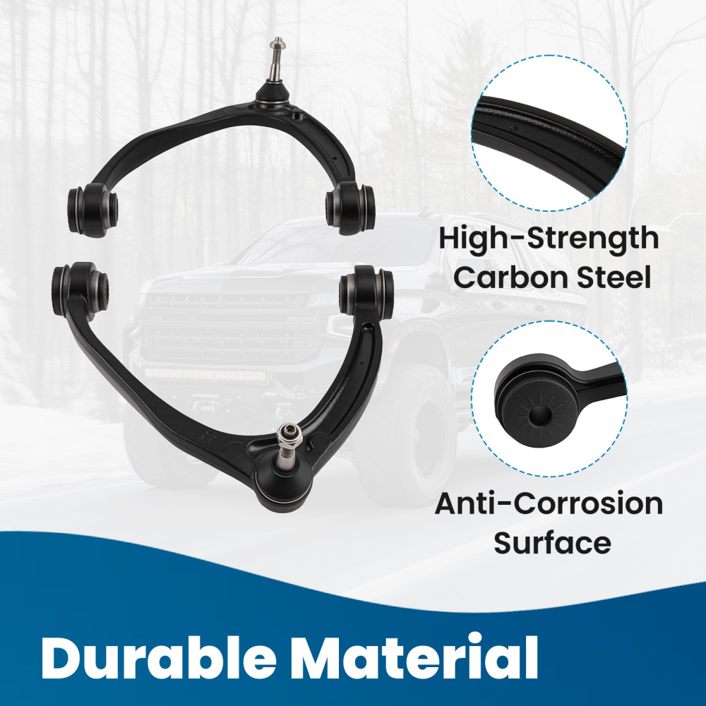 10x Front Upper Control Arms Tie Rod Kit for 2007-13 compatible for GMC Sierra Silverado 1500