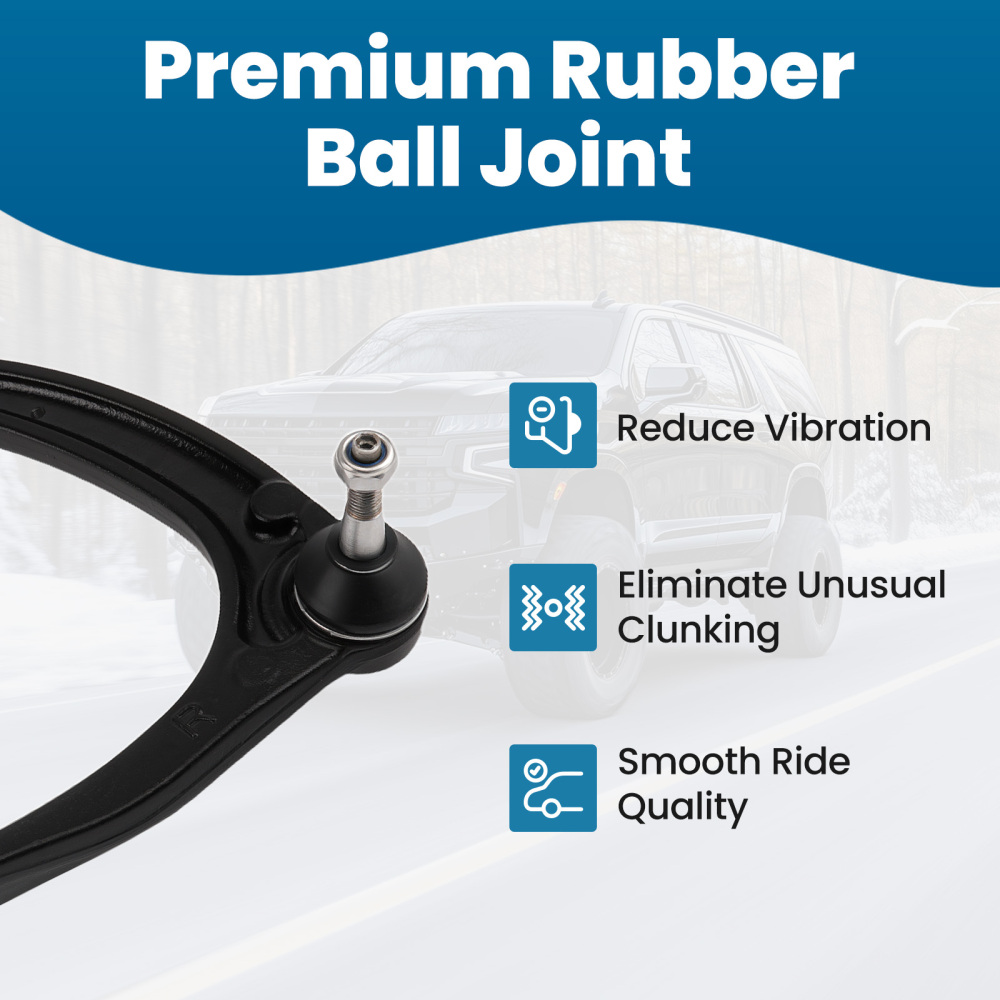 10x Front Upper Control Arms Tie Rod Kit for 2007-13 compatible for GMC Sierra Silverado 1500