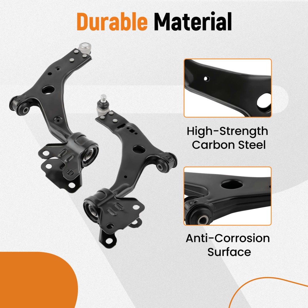 Front Lower Control Arm w/ Ball Joint Tierods Sway Bar compatible for Ford Escape 2013-2018