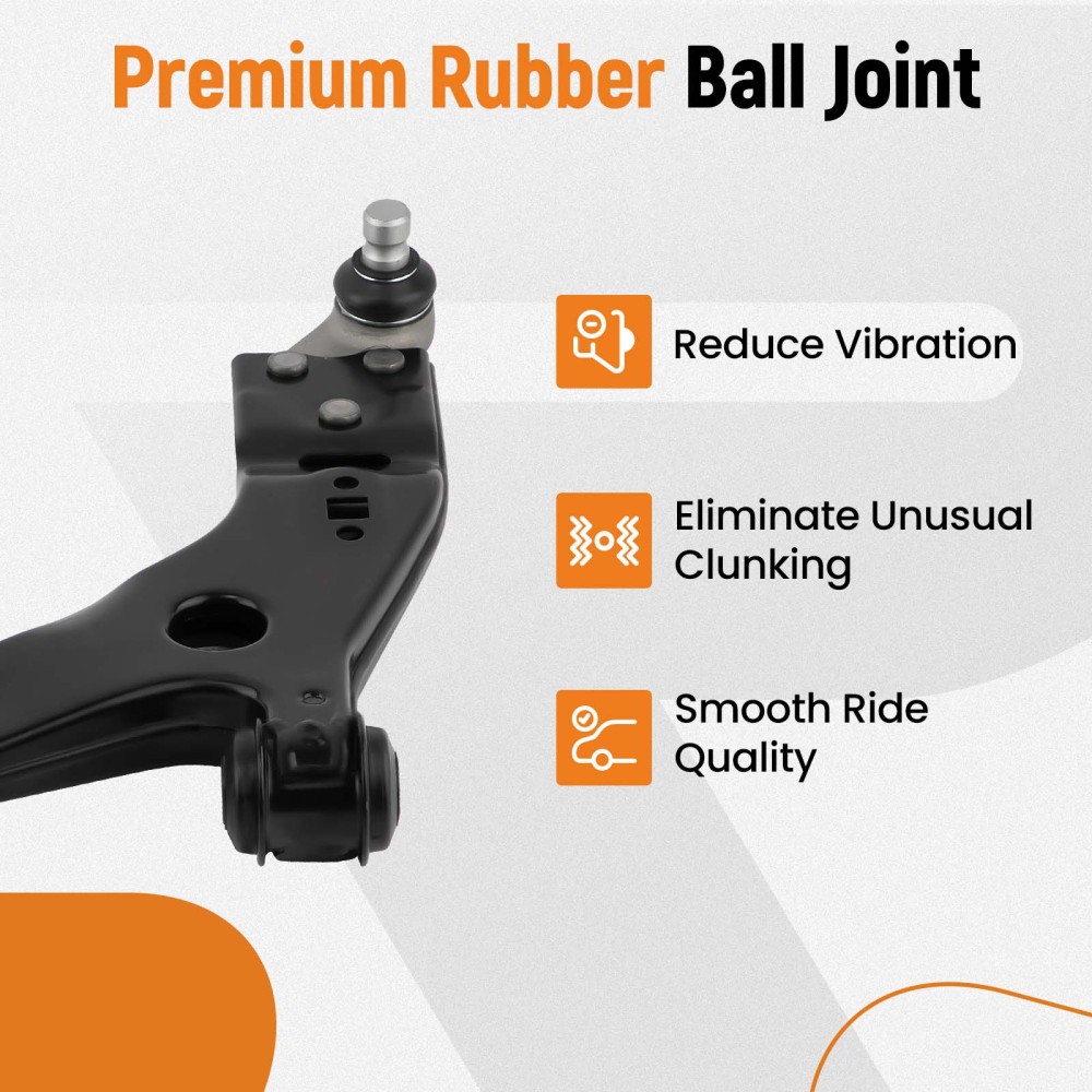 Front Lower Control Arm w/ Ball Joint Tierods Sway Bar compatible for Ford Escape 2013-2018