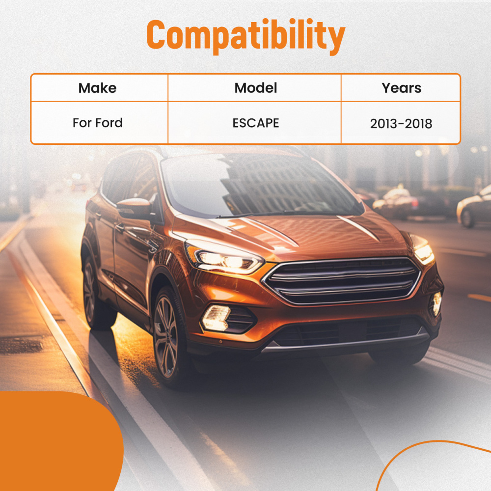 Front Lower Control Arm w/ Ball Joint Tierods Sway Bar compatible for Ford Escape 2013-2018