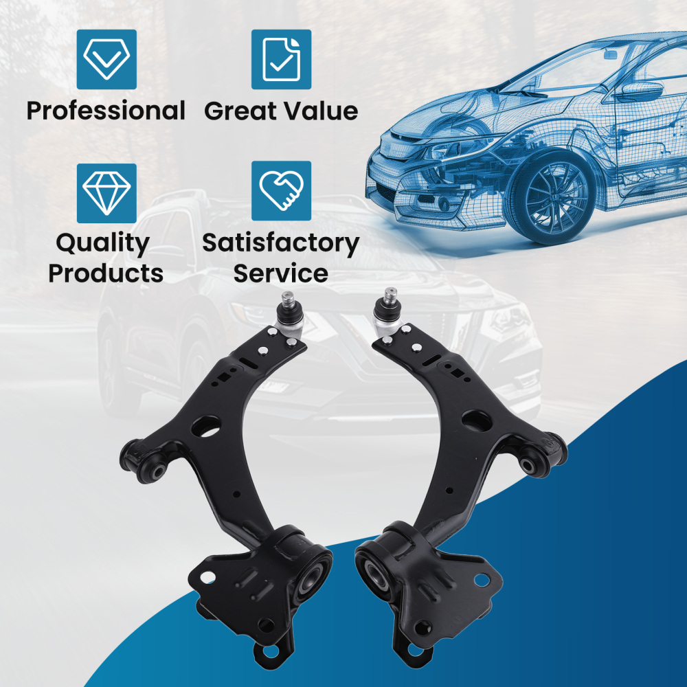 2pcs Suspension Front Lower Control Arms w/Ball Joints compatible for Ford Escape 2013-2019
