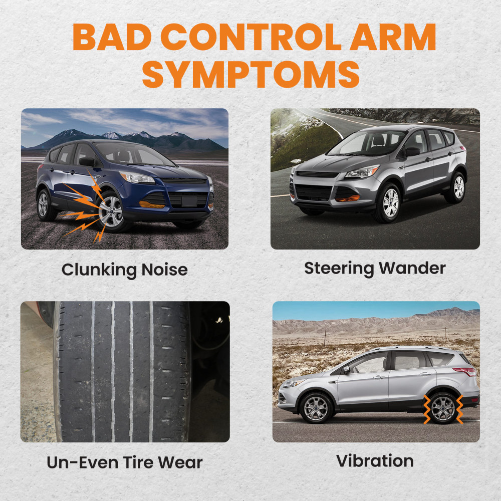 Front Lower Control Arm Ball Joint Sway Bar Link Kit compatible for Ford Escape 2013 - 2015