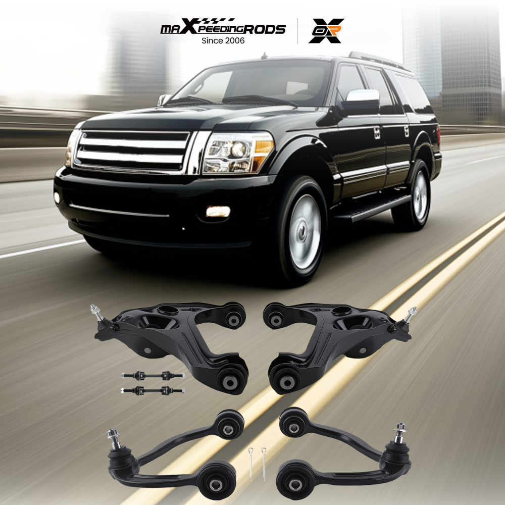 Front Upper Lower Control Arms Ball Joint Sway Bar for 2009-2013 compatible for Ford F-150 F150