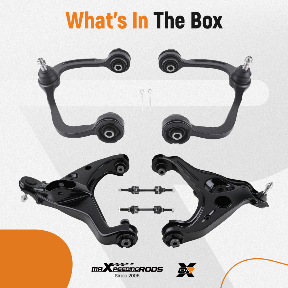 Front Upper Lower Control Arms Ball Joint Sway Bar for 2009-2013 compatible for Ford F-150 F150