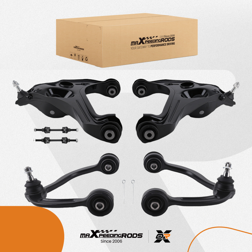 Front Upper Lower Control Arms Ball Joint Sway Bar for 2009-2013 compatible for Ford F-150 F150