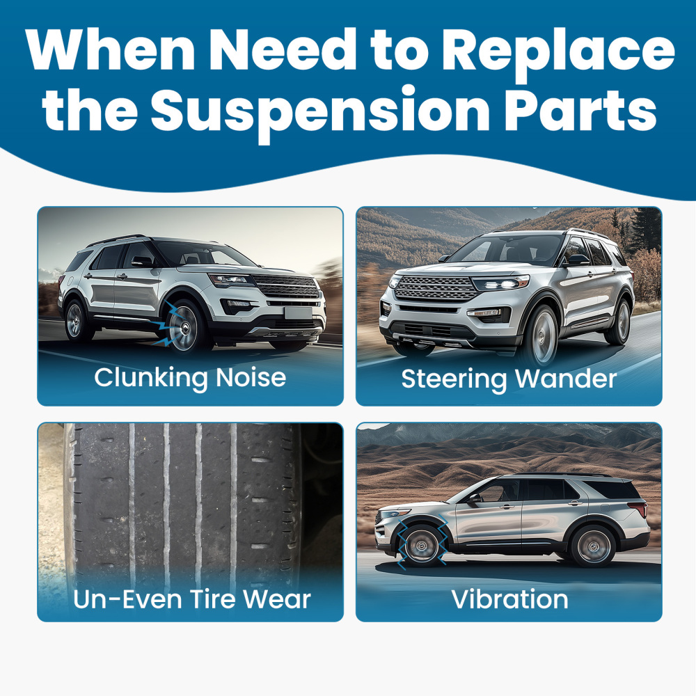 maXpeedingrods 12Pcs Front Suspension Kit Compatible for Ford Explorer 2011-2017 Ford Police Interceptor Utility 2013-2015