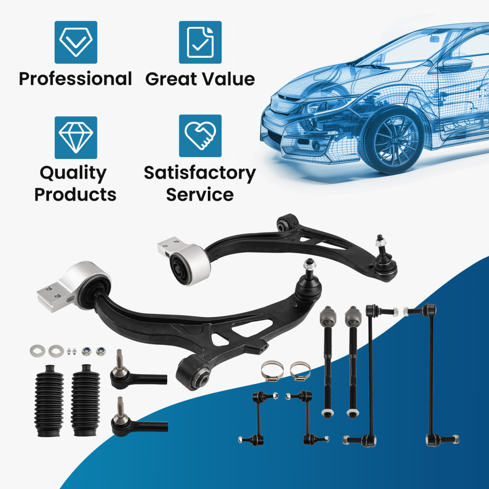 maXpeedingrods 12Pcs Front Suspension Kit Compatible for Ford Explorer 2011-2017 Ford Police Interceptor Utility 2013-2015