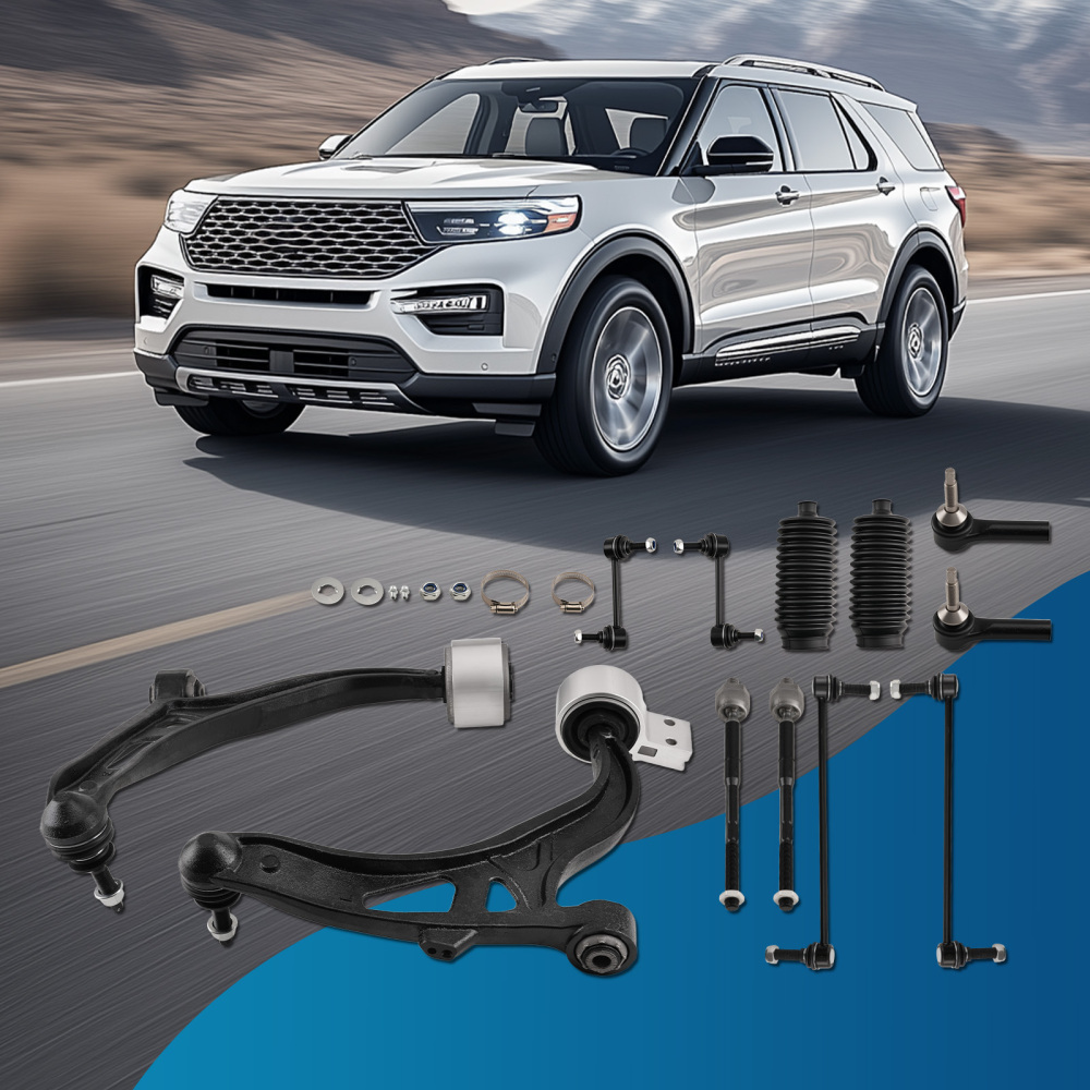 maXpeedingrods 12Pcs Front Suspension Kit Compatible for Ford Explorer 2011-2017 Ford Police Interceptor Utility 2013-2015