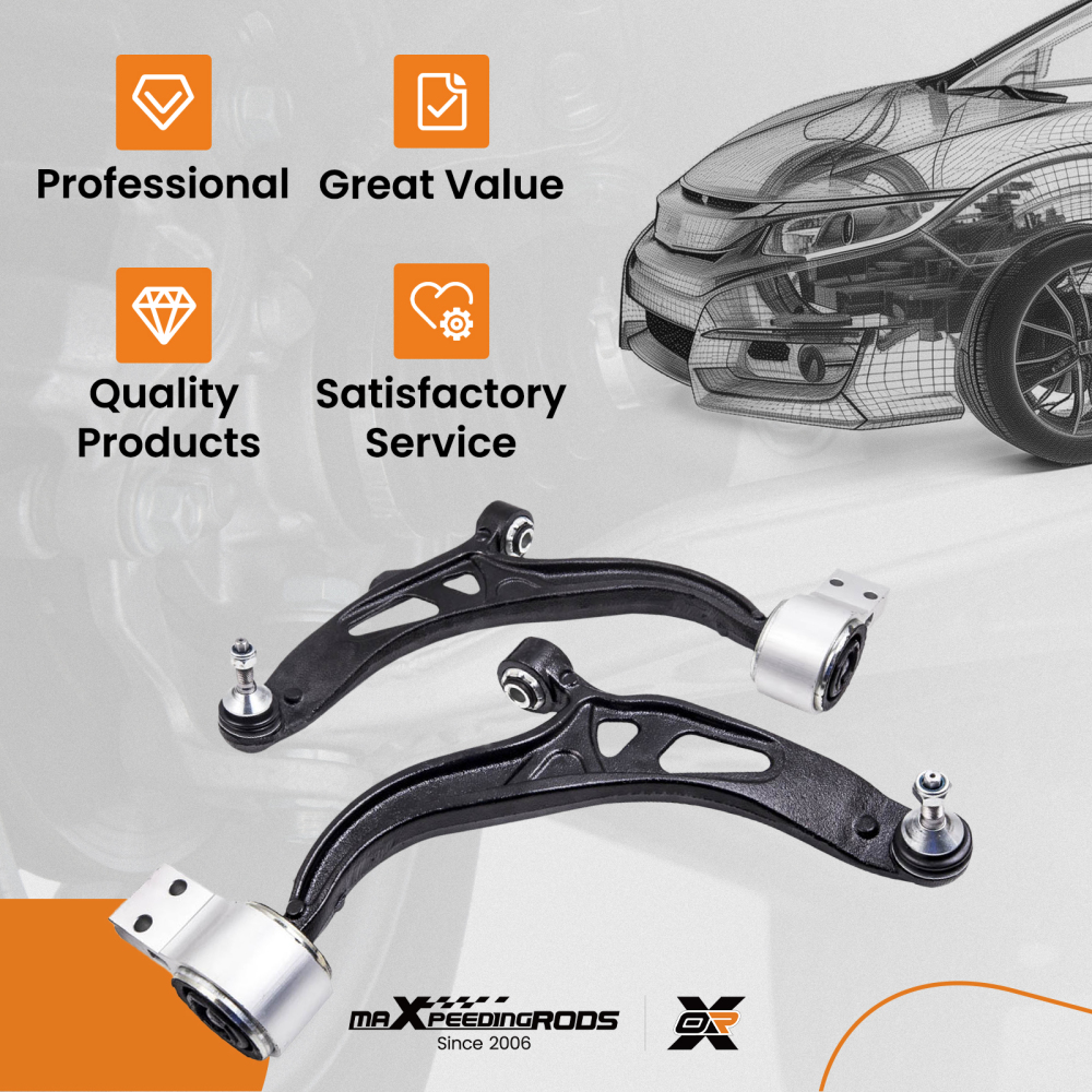 2 Pcs Front Lower Control Arm w/Ball Joint compatible for Ford Explorer 2011-2016 2WD/4WD suspension arms