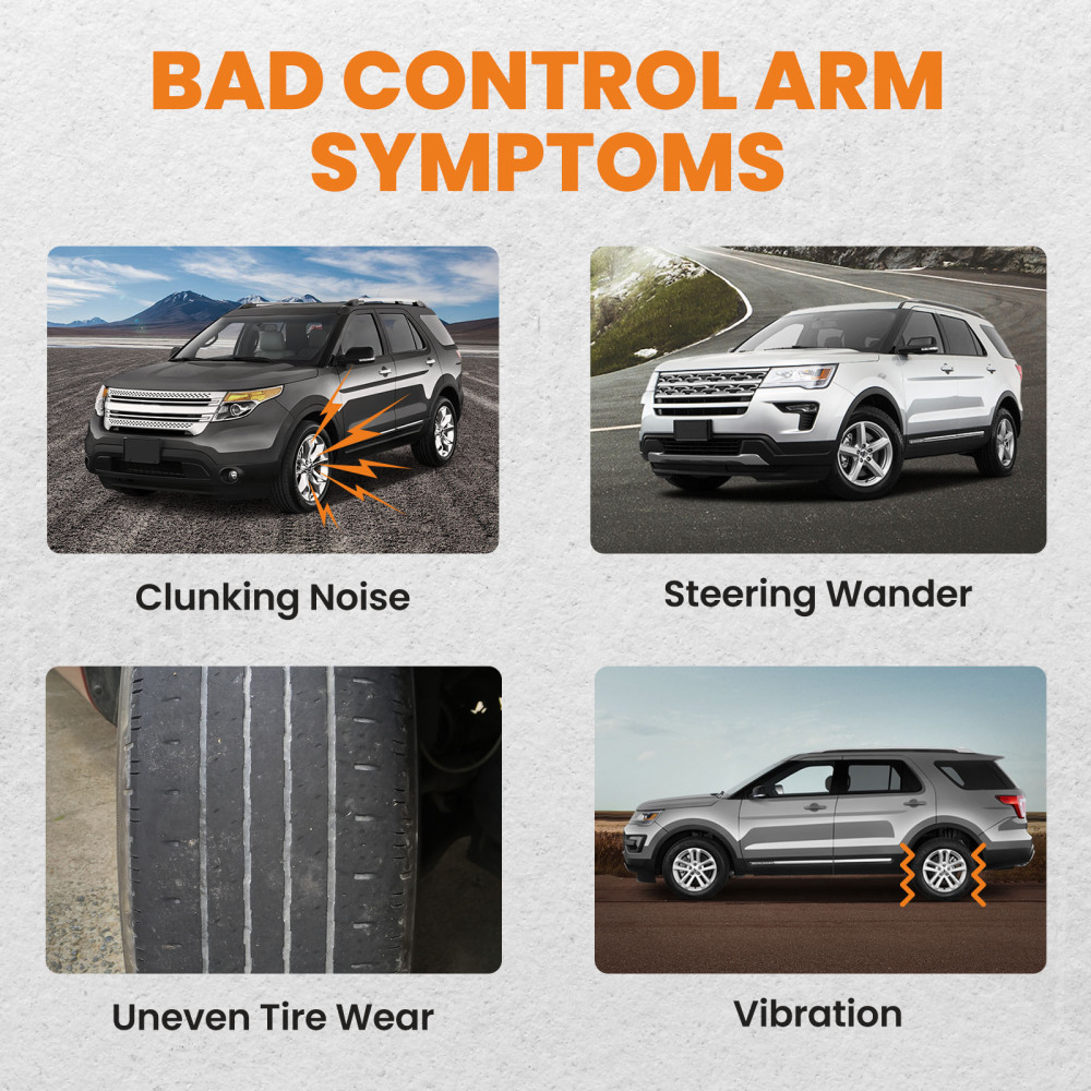 2 Pcs Front Lower Control Arm w/Ball Joint compatible for Ford Explorer 2011-2016 2WD/4WD suspension arms