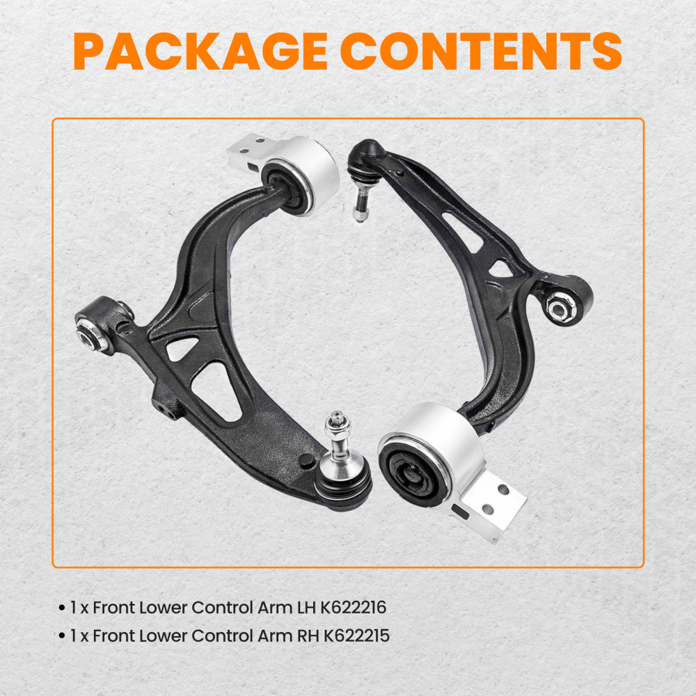 2 Pcs Front Lower Control Arm w/Ball Joint compatible for Ford Explorer 2011-2016 2WD/4WD suspension arms