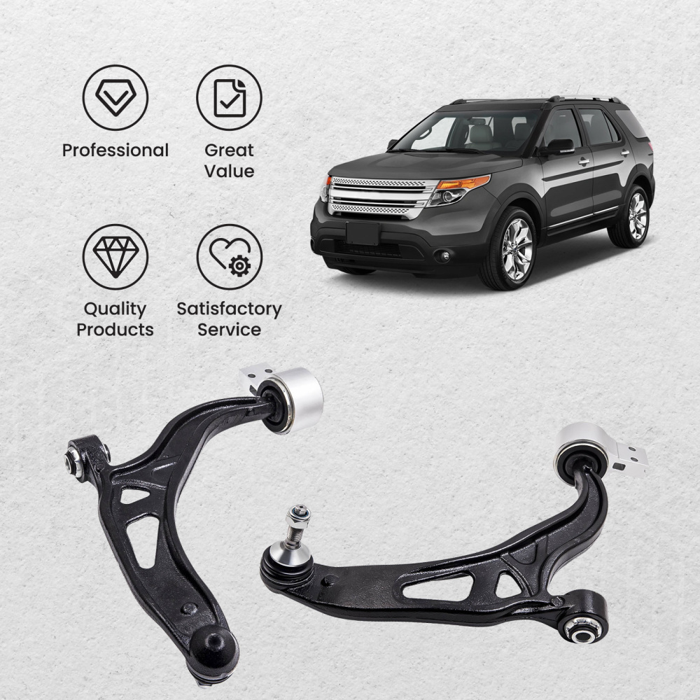 2 Pcs Front Lower Control Arm w/Ball Joint compatible for Ford Explorer 2011-2016 2WD/4WD suspension arms