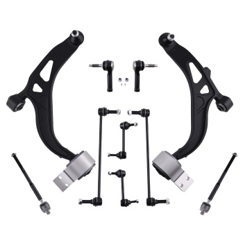 10x Front Lower Control Arms Tie Rods Sway Bars Kit for 2011-2019 compatible for Ford Explorer