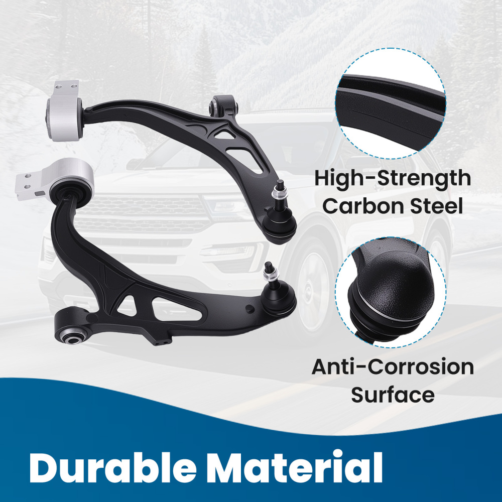 10x Front Lower Control Arms Tie Rods Sway Bars Kit for 2011-2019 compatible for Ford Explorer