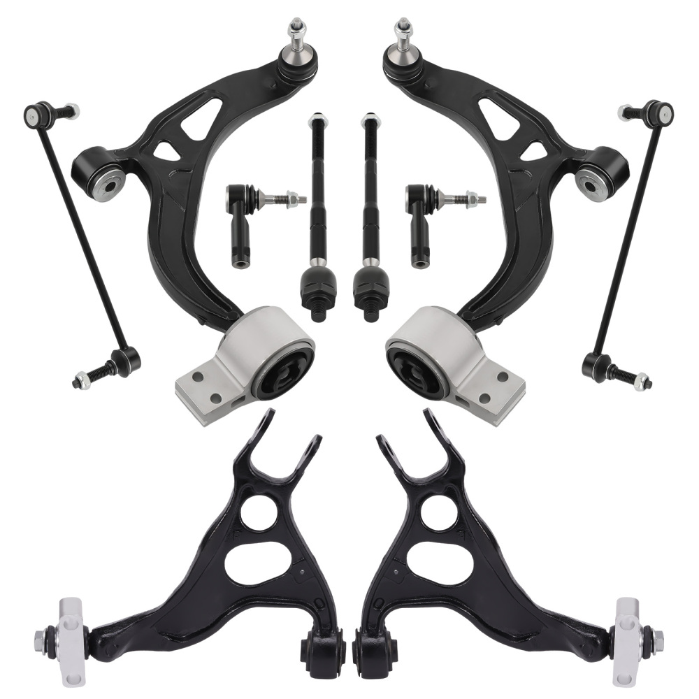 Rear Upper + Front Lower Control Arms Sway Bar Links for 2011-2019 compatible for Ford Explorer