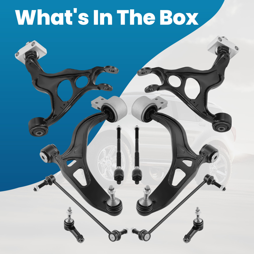 Rear Upper + Front Lower Control Arms Sway Bar Links for 2011-2019 compatible for Ford Explorer