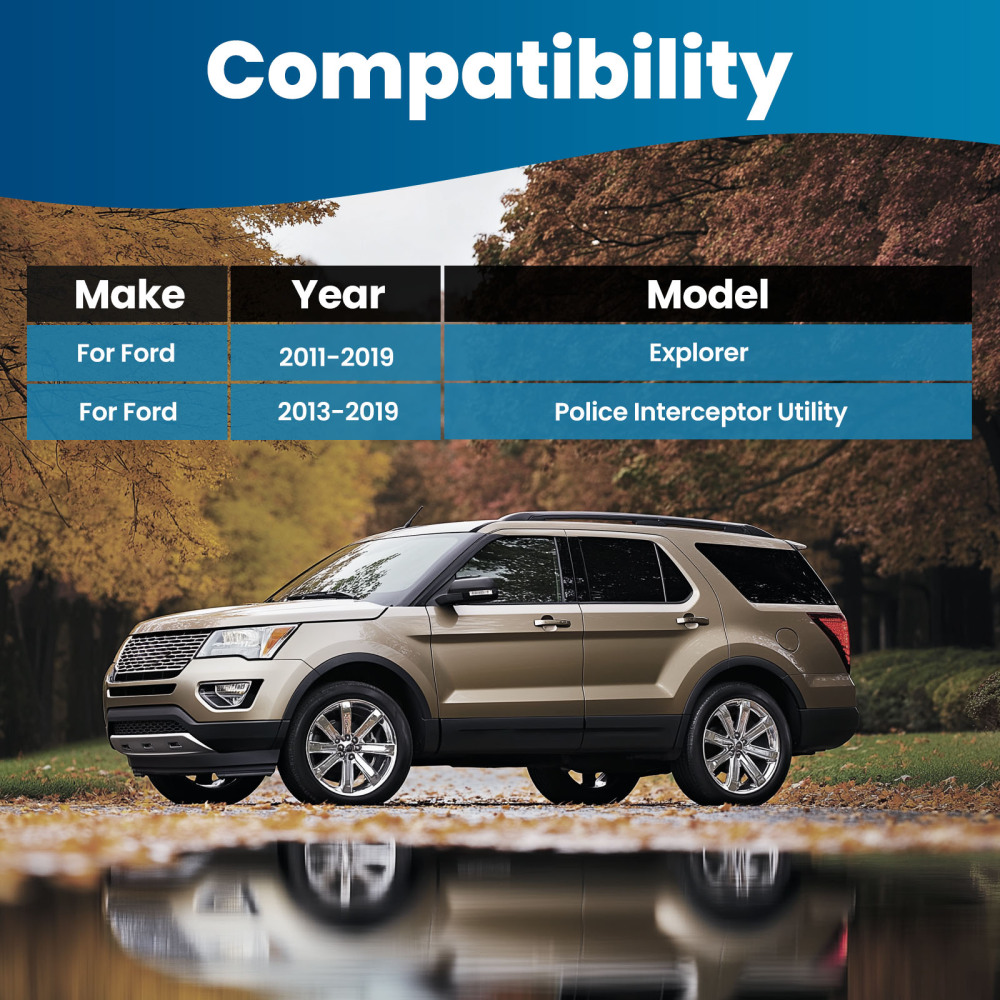 Rear Upper + Front Lower Control Arms Sway Bar Links for 2011-2019 compatible for Ford Explorer