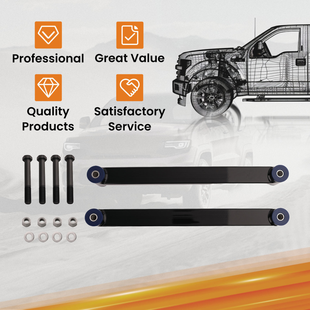 Compatible for Ford Expedition 1997-2002 Left Right Rear Lower Trailing Control Arm Kit