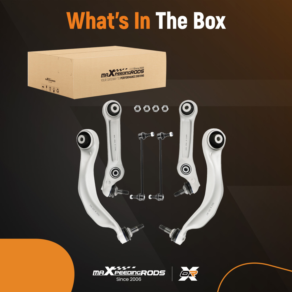 6PCS BRACCIO DI CONTROLLO ANTERIORE compatibile per BMW SERIE 5 F10 F11 F07 F18 NEW