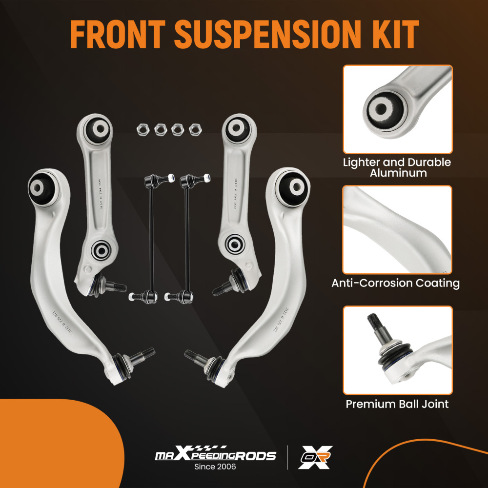 6PCS BRACCIO DI CONTROLLO ANTERIORE compatibile per BMW SERIE 5 F10 F11 F07 F18 NEW