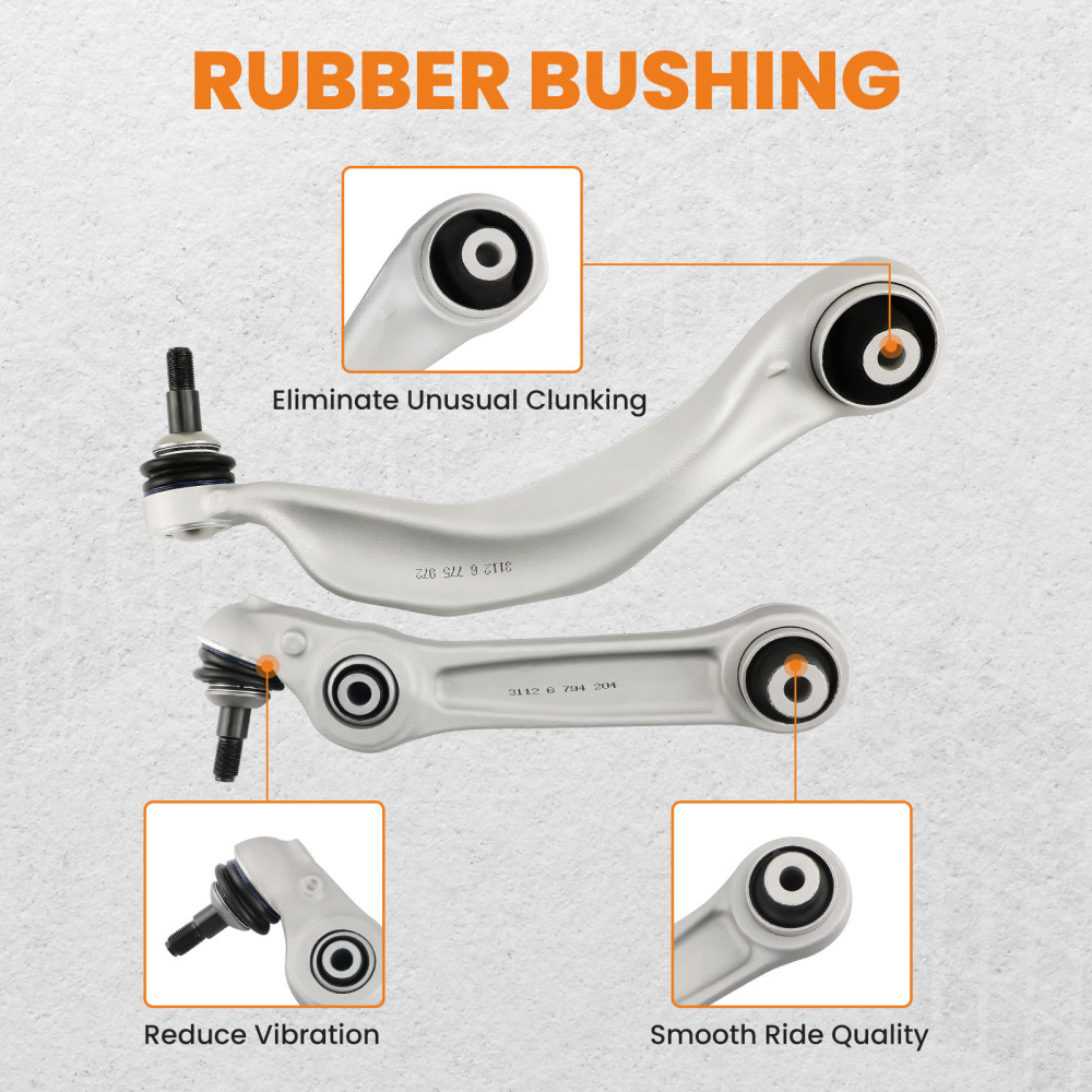 6PCS BRACCIO DI CONTROLLO ANTERIORE compatibile per BMW SERIE 5 F10 F11 F07 F18 NEW