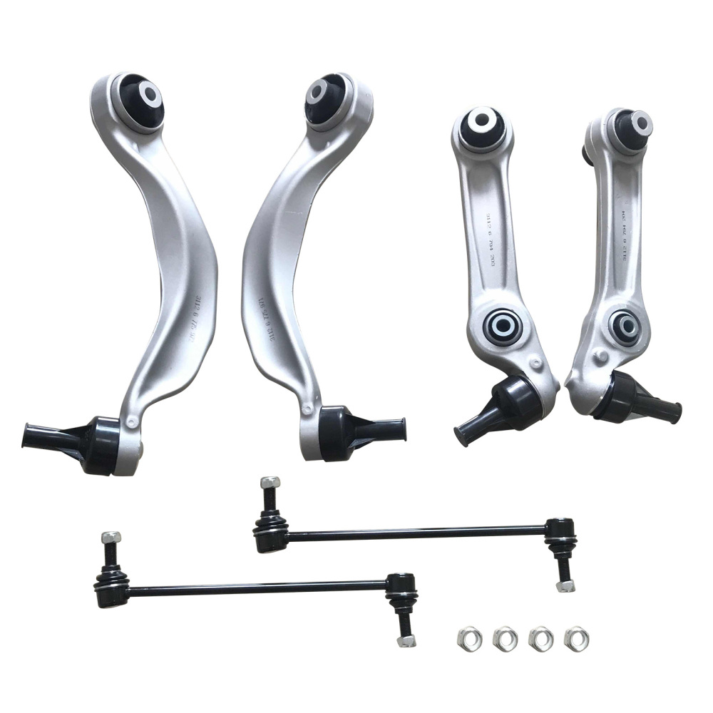 6PCS KIT DE BRAS DE CONTRÔLE INFÉRIEUR DE SUSPENSION AVANT compatible pour BMW 5/6-SERIES