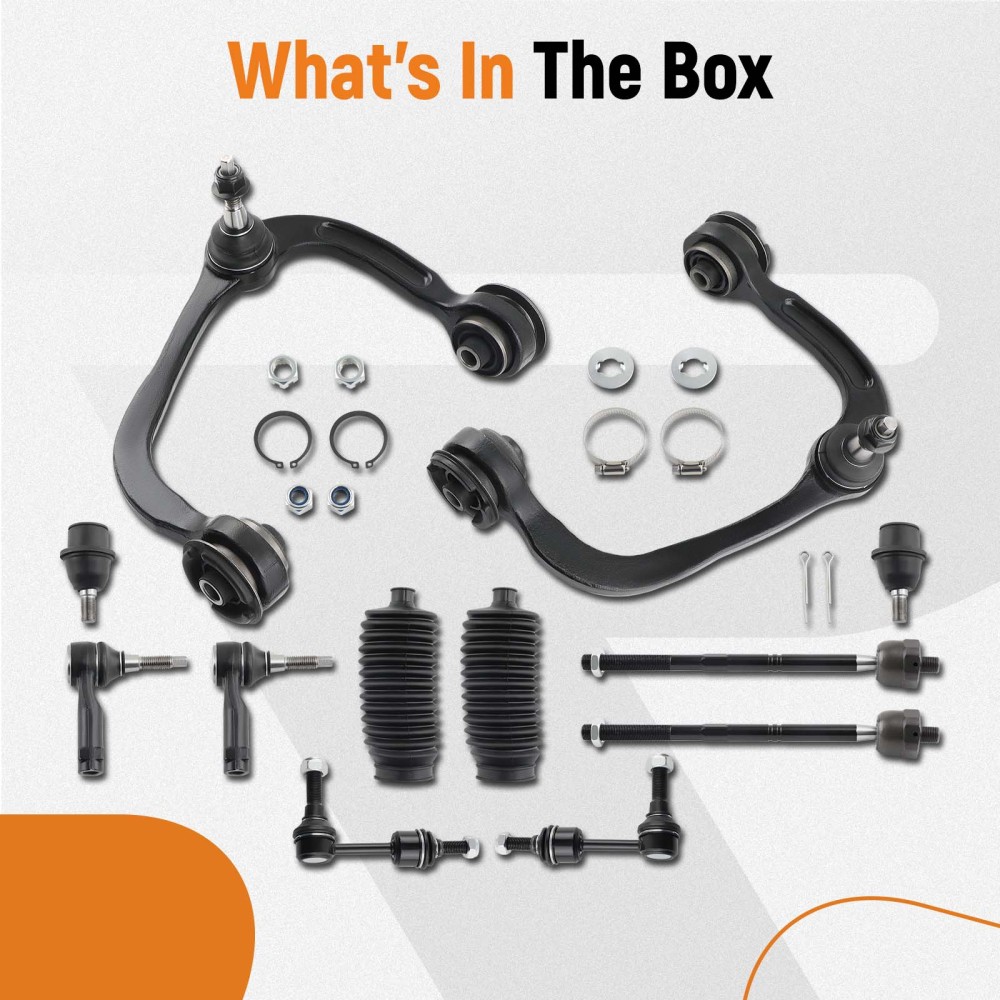 12X Front Upper Control ArmSway Bar Links compatible for Ford F-150 2004 - 2005 2WD 2X2